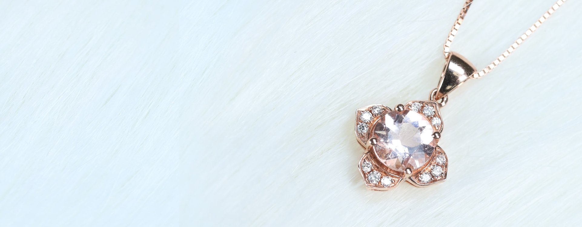 Morganite Rose Gold Pendants