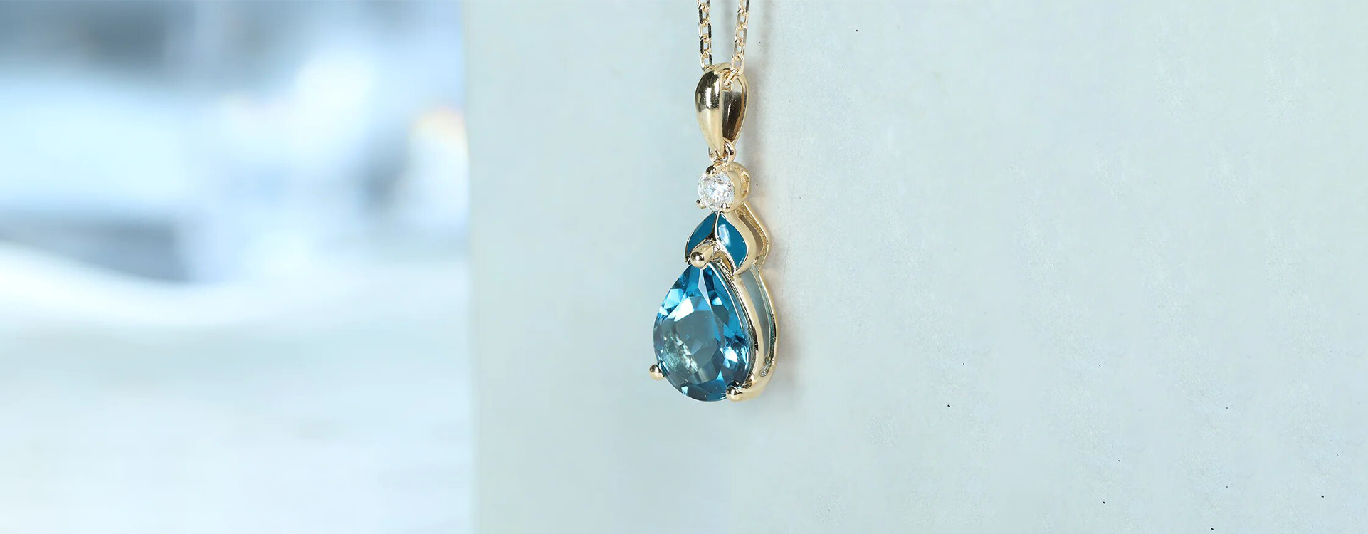 London Blue Topaz Pendant