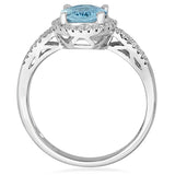 Alina 10K White Gold Oval-Cut Brazilian Aquamarine Ring