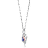Eternal Love Heart Tanzanite Pendant