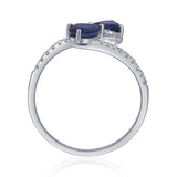 Jaycee 14K White Gold Pear-Cut Ceylon Blue Sapphire Ring