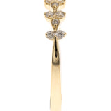 Leia 14K Yellow Gold Round-Cut White Diamond Ring